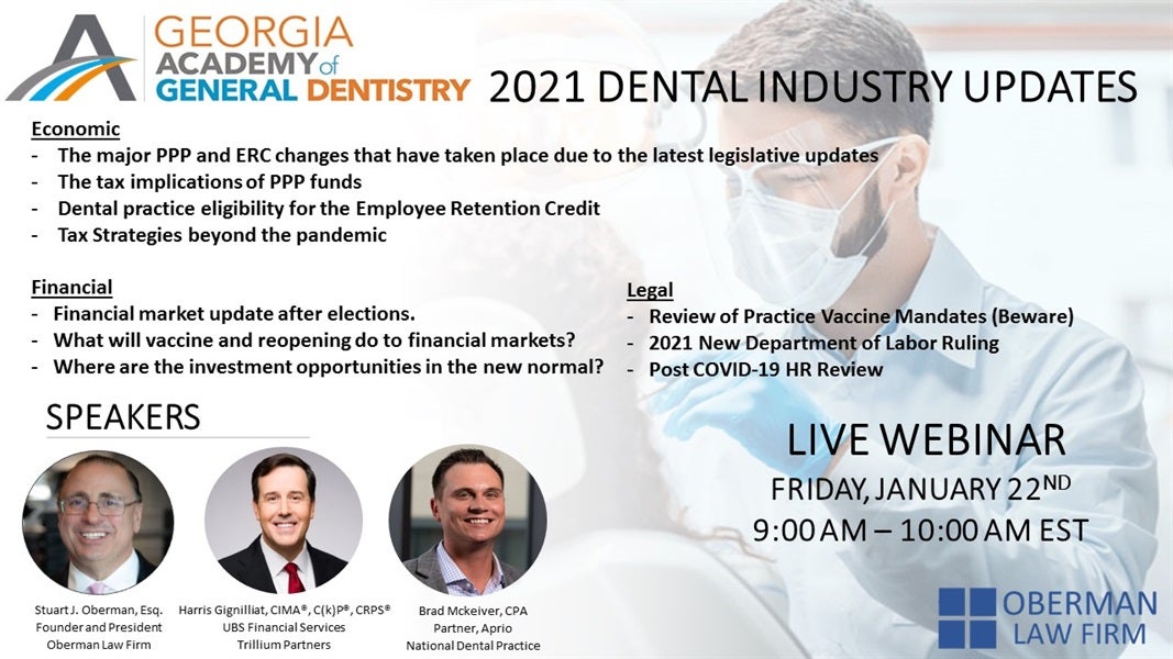 Dental Webinar - Friday, January 22, 2021