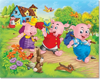 Three Little Pigs Hunt for Dental Plans
