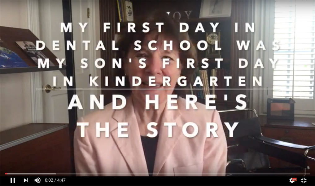 My first day in dental school was my son's first day in kindergarten -- and here's the story
