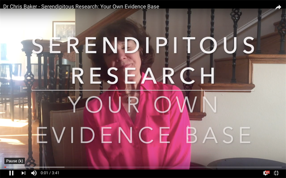 Serendipitous Research: Your Own Evidence Base