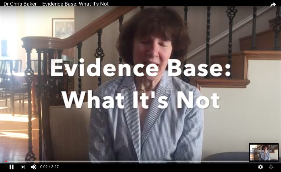 Evidence Base: What It's Not