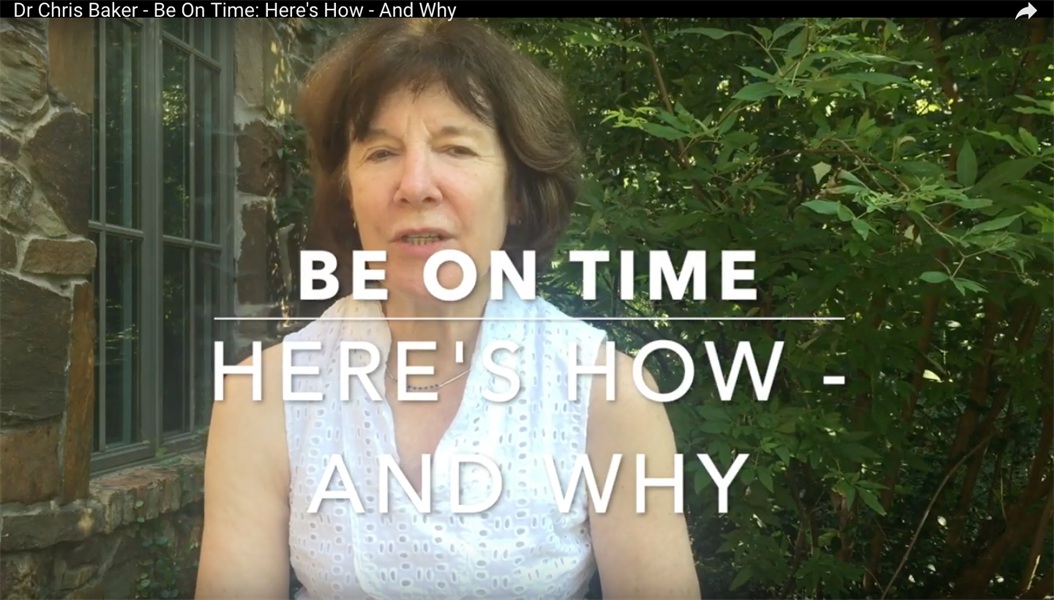 Be On Time: Here's How and Why