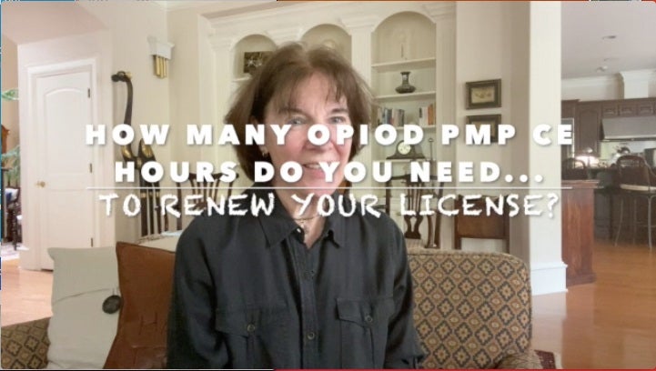 How Many Opiod PMP Hours Do You Need to Renew Your License?