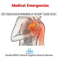Chest pain caused by narrowing of the heart’s blood vessels is?