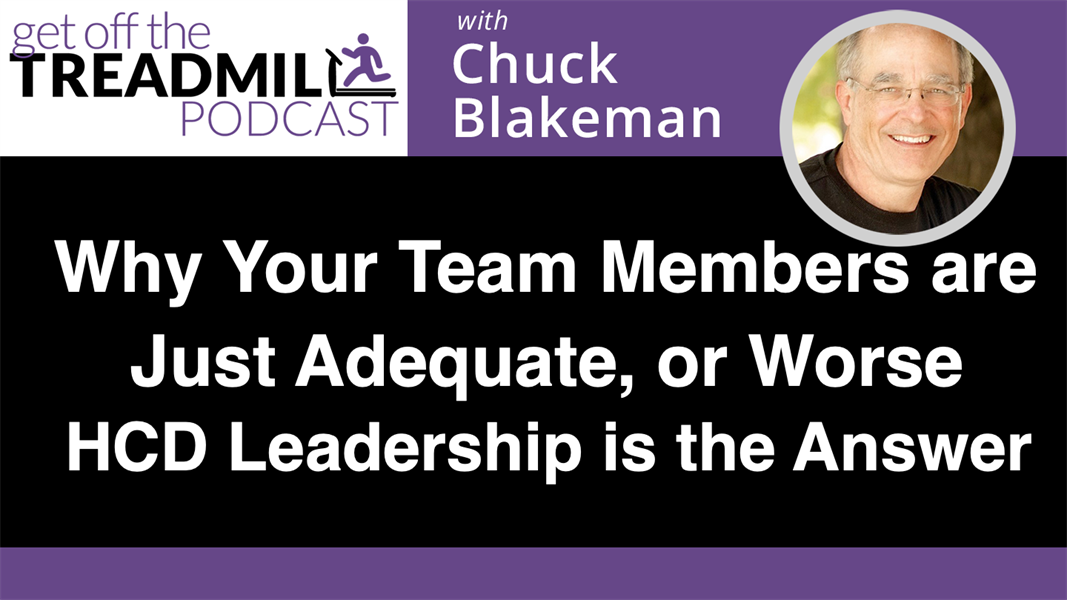 Why Your Team Members are Just Adequate, or Worse - HCD Leadership is the Answer
