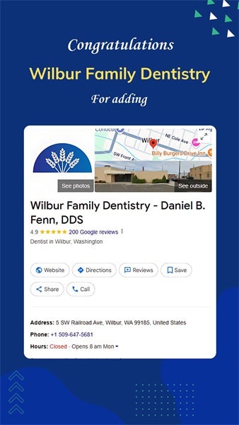 Congratulations Wilbur Family Dentistry on achieving the milestone!