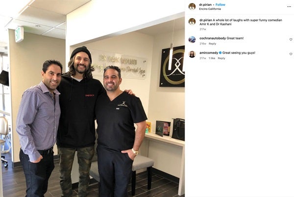 Celebrities Who Promote Their Dentists on Instagram