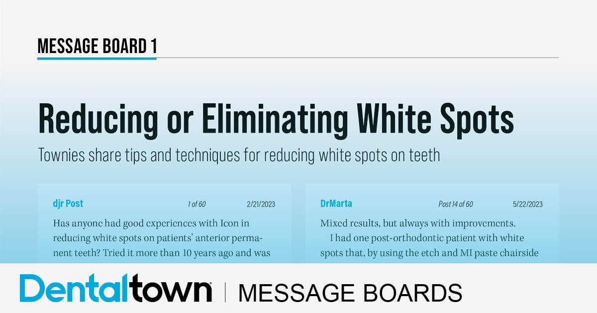 Reducing or Eliminating White Spots