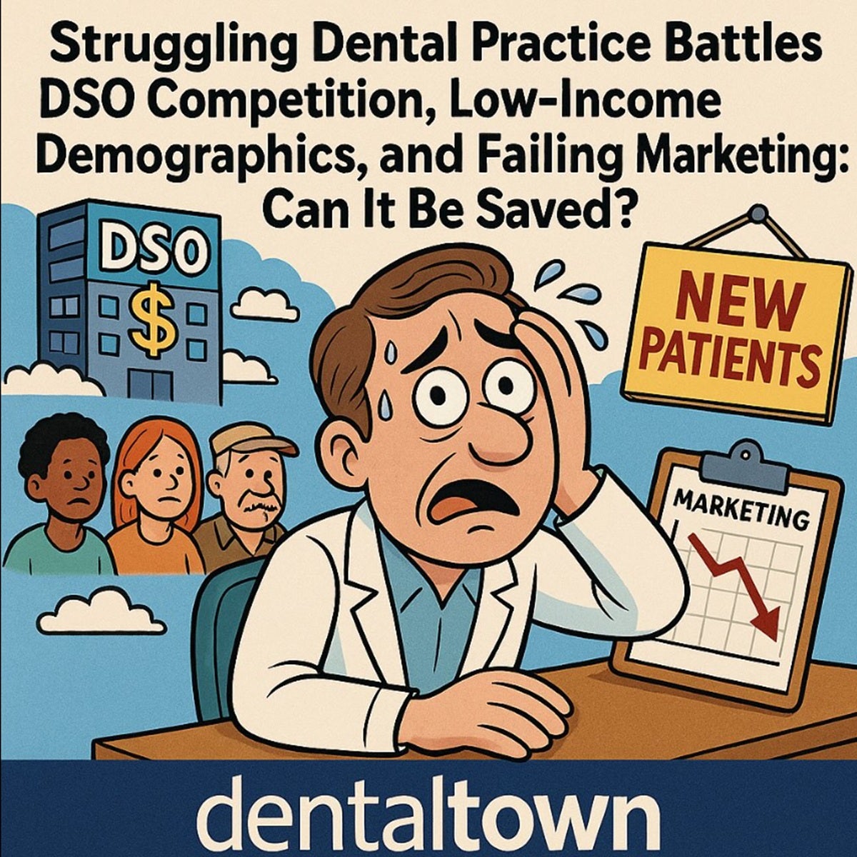 Struggling Dental Practice Battles DSO Competition, Low-Income Demographics and Failing Marketing