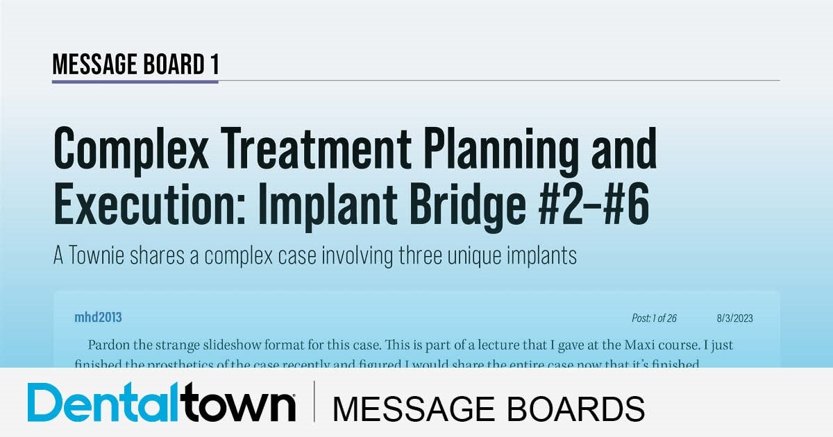 Complex Treatment Planning and Execution: Implant Bridge #2–#6
