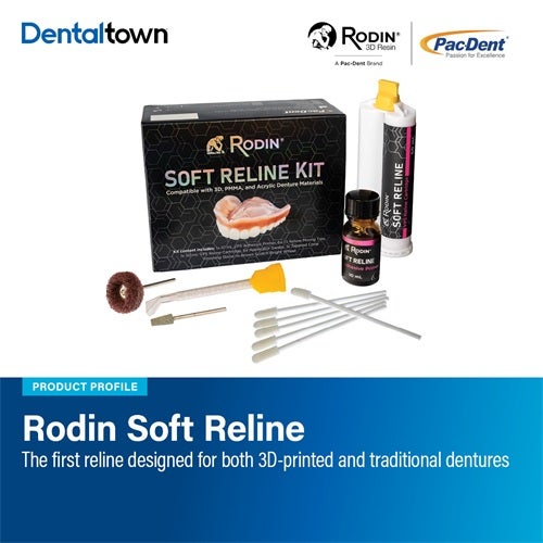 Product Profile: Rodin Soft Reline The first reline designed for both 3D-printed and traditional dentures